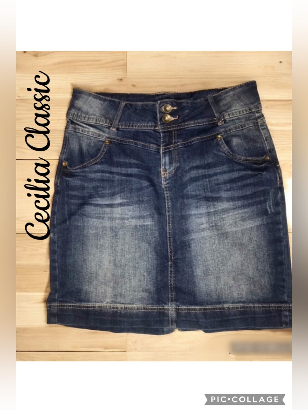 Cecilia Classic Medium Wash Denim Skirt
